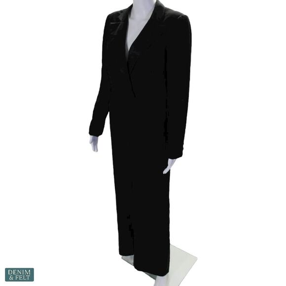 Jay Godfrey Roland Black Tuxedo Jumpsuit Long Sleeve Wide Leg Elegant FormalWear - Picture 11 of 16